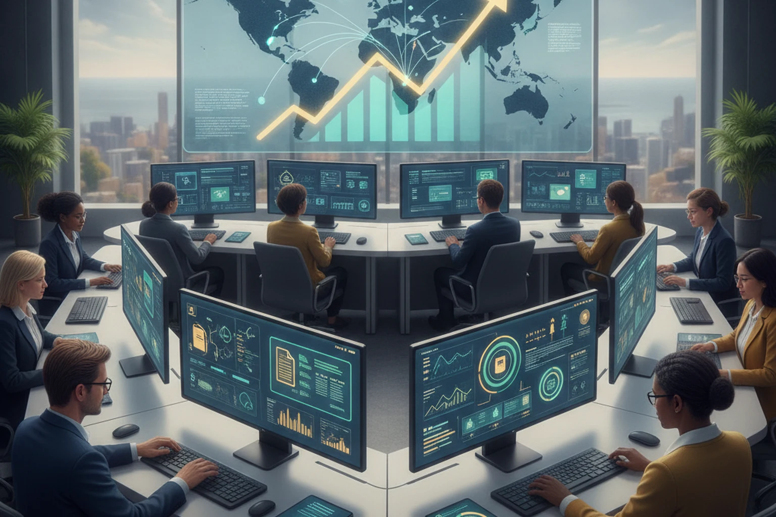Offshore Resourcing Operations: Escalation Path Design editorial illustration